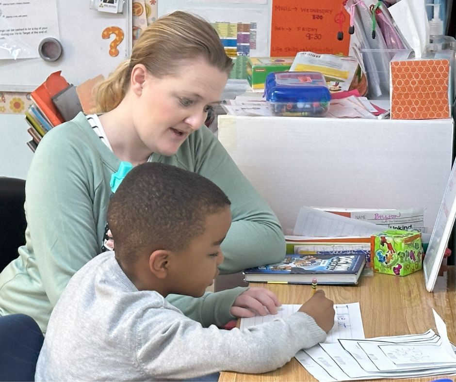 a teacher with a pupil