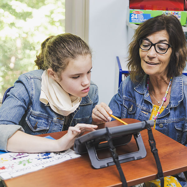 a teacher with a pupil